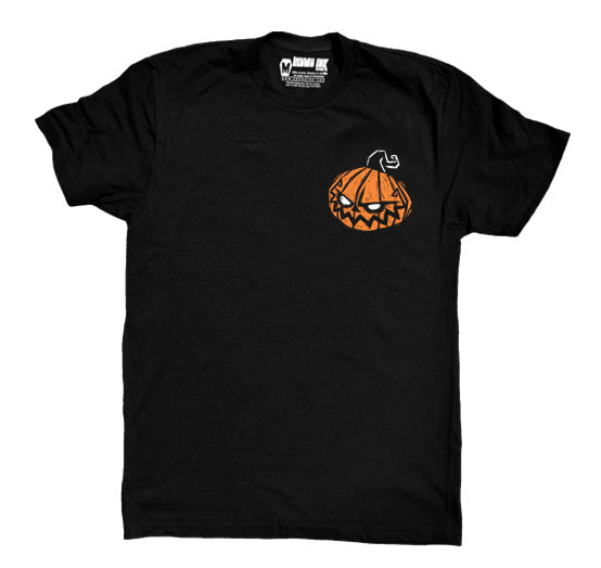 Pumpkin Men Logo Tshirt – gothic Men Shirts by Akumu Ink, alt fashion art from Akumu Ink Clothing