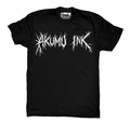 Black Metal Men Logo Tshirt – gothic Men Shirts by Akumu Ink, alt fashion art from Akumu Ink Clothing