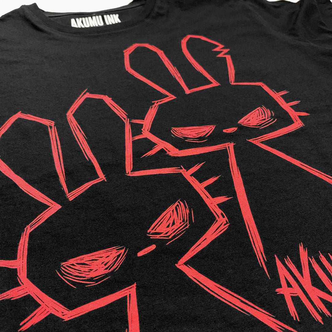 Evil Comes in Twos Oversized Unisex Tshirt