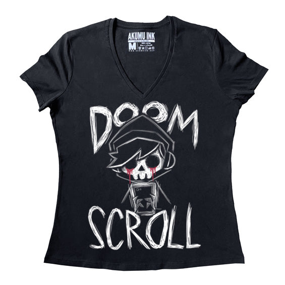 Doom Scroll Women Vneck