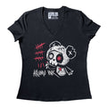 Counting the Years Women Vneck – gothic Women Shirts by Akumu Ink, alt fashion art from Akumu Ink Clothing