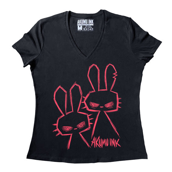 Evil Comes in Twos Women Vneck