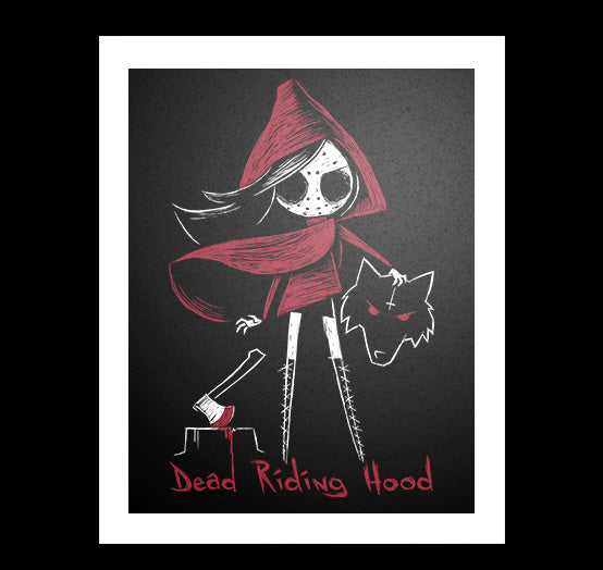 Dead Riding Hood Artwork – gothic art by Akumu Ink, alt fashion art from Akumu Ink Clothing