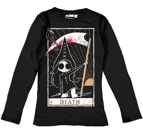 Das Langarm-T-Shirt der Death Card-Frauen