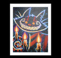Grinning in the Dark Artwork – gothic art by Akumu Ink, alt fashion art from Akumu Ink Clothing