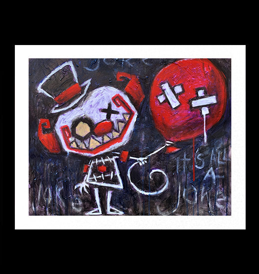 It's All A Joke Artwork – gothic art by Akumu Ink, alt fashion art from Akumu Ink Clothing