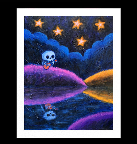 By the Lake, Under the Stars Artwork – gothic art by Akumu Ink, alt fashion art from Akumu Ink Clothing