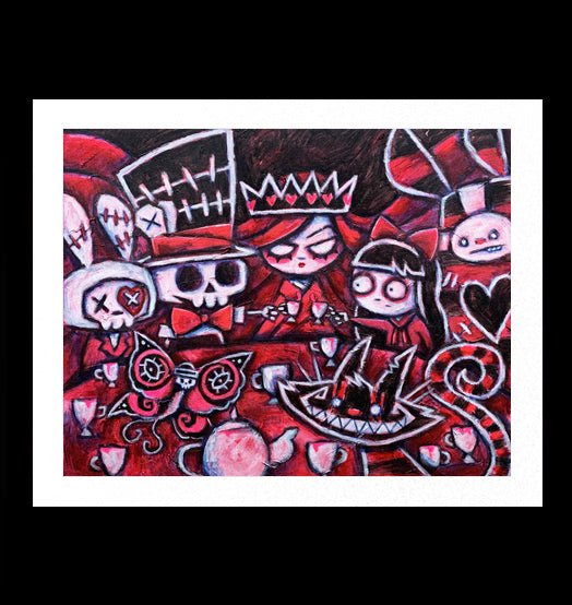 Tea Party Artwork – gothic art by Akumu Ink, alt fashion art from Akumu Ink Clothing