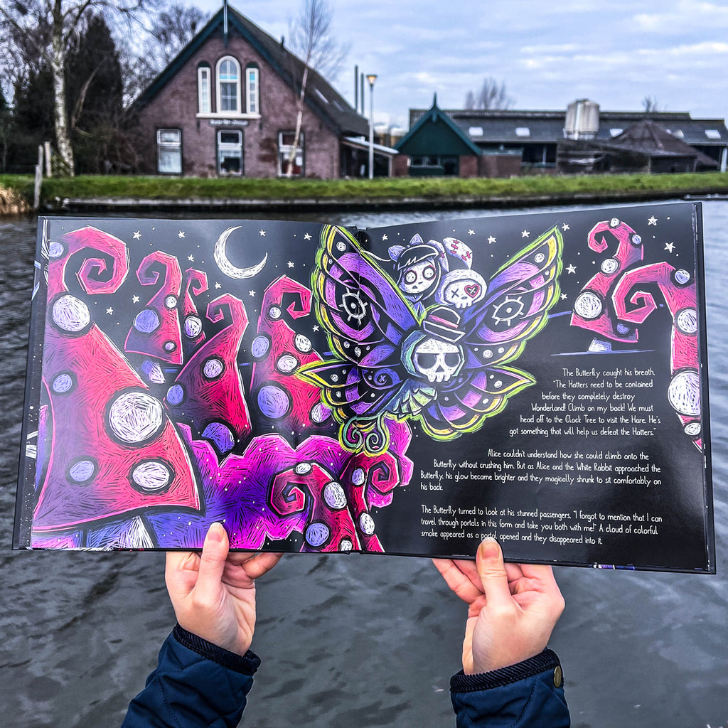 akumu ink book, aldora kwee book, mad hatter's nightmare in wonderland book, joey poulin artist, joey poulin art, joey poulin book,