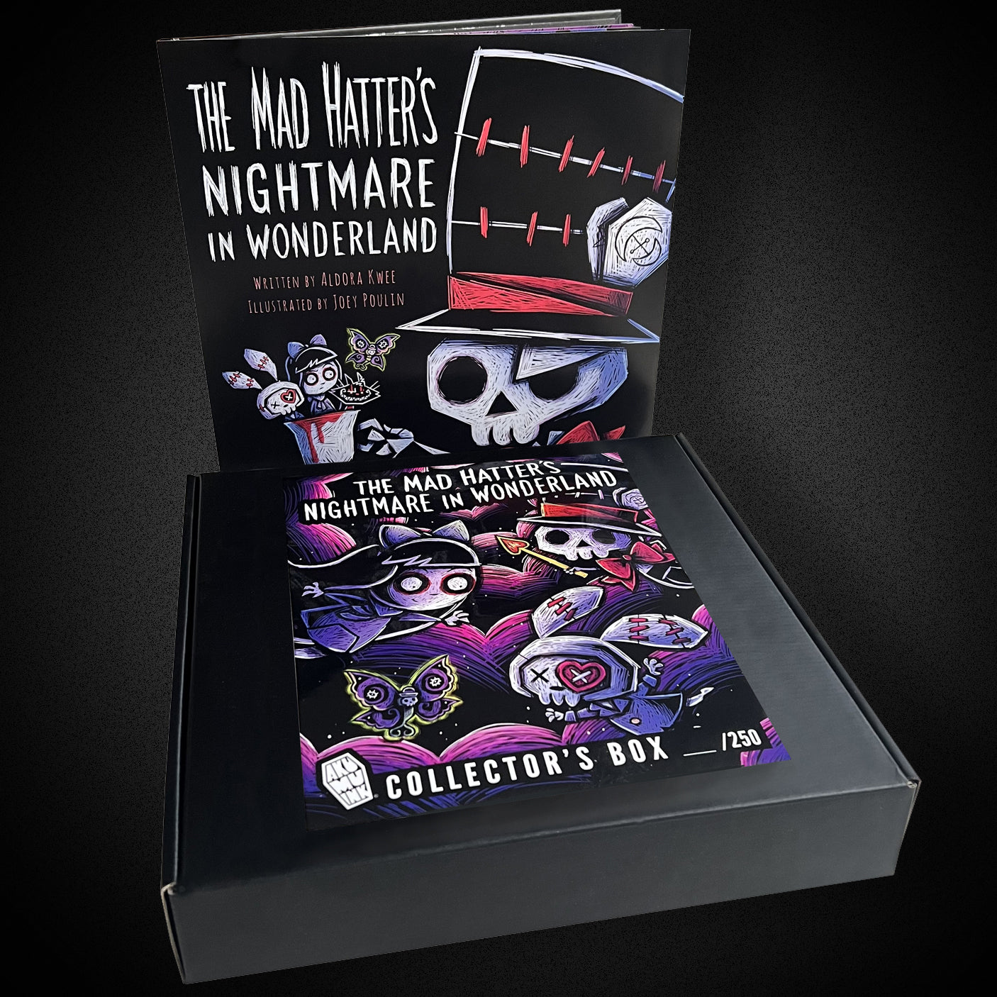 Mad Hatter Limited Collector's Boxset – gothic book boxset by Akumu Ink, alt fashion art from Akumu Ink Clothing