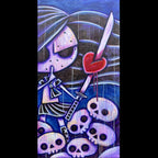 Akumu Ink art, goth art, skull art, 