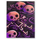 Akumu Ink art, goth art, skull art, 