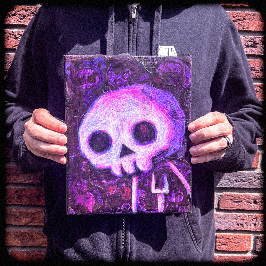 Akumu Ink art, goth art, skull art, 