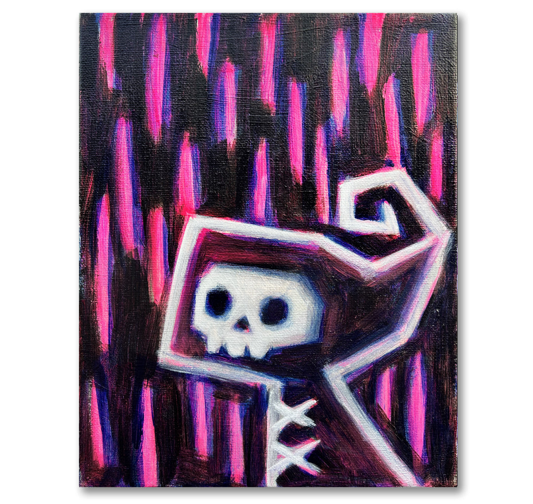 2024 Death in the Rain 20x25cm Painted Canvas