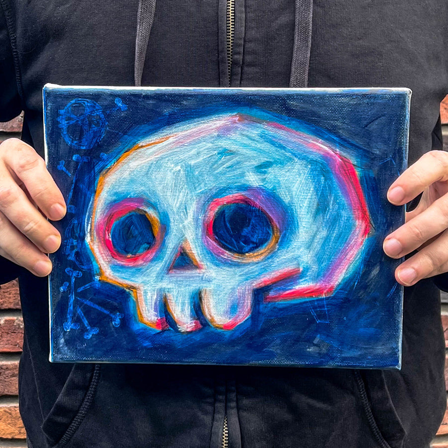 Akumu Ink art, goth art, skull art, 