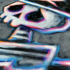 Akumu Ink art, goth art, skull art, 