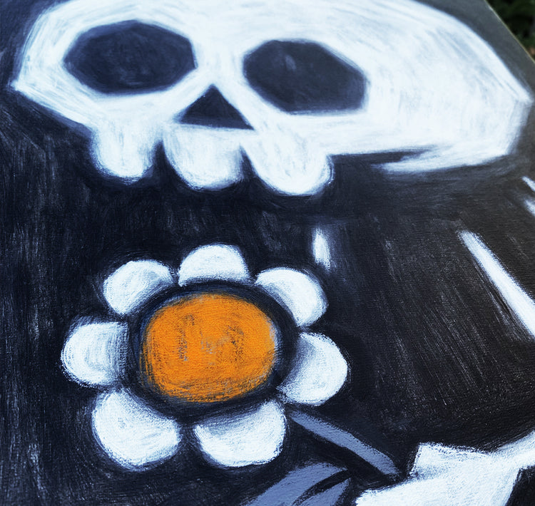 The Last Offering 30x40cm Painted Canvas – gothic art by Akumu Ink, alt fashion art from Akumu Ink Clothing