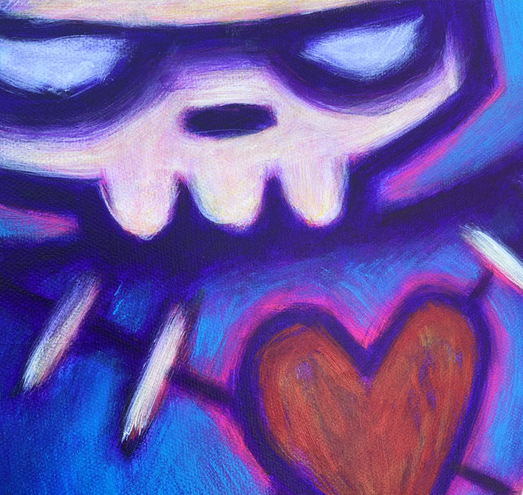 Stuffed with Vengeance 30x40cm Painted Canvas – gothic art by Akumu Ink, alt fashion art from Akumu Ink Clothing