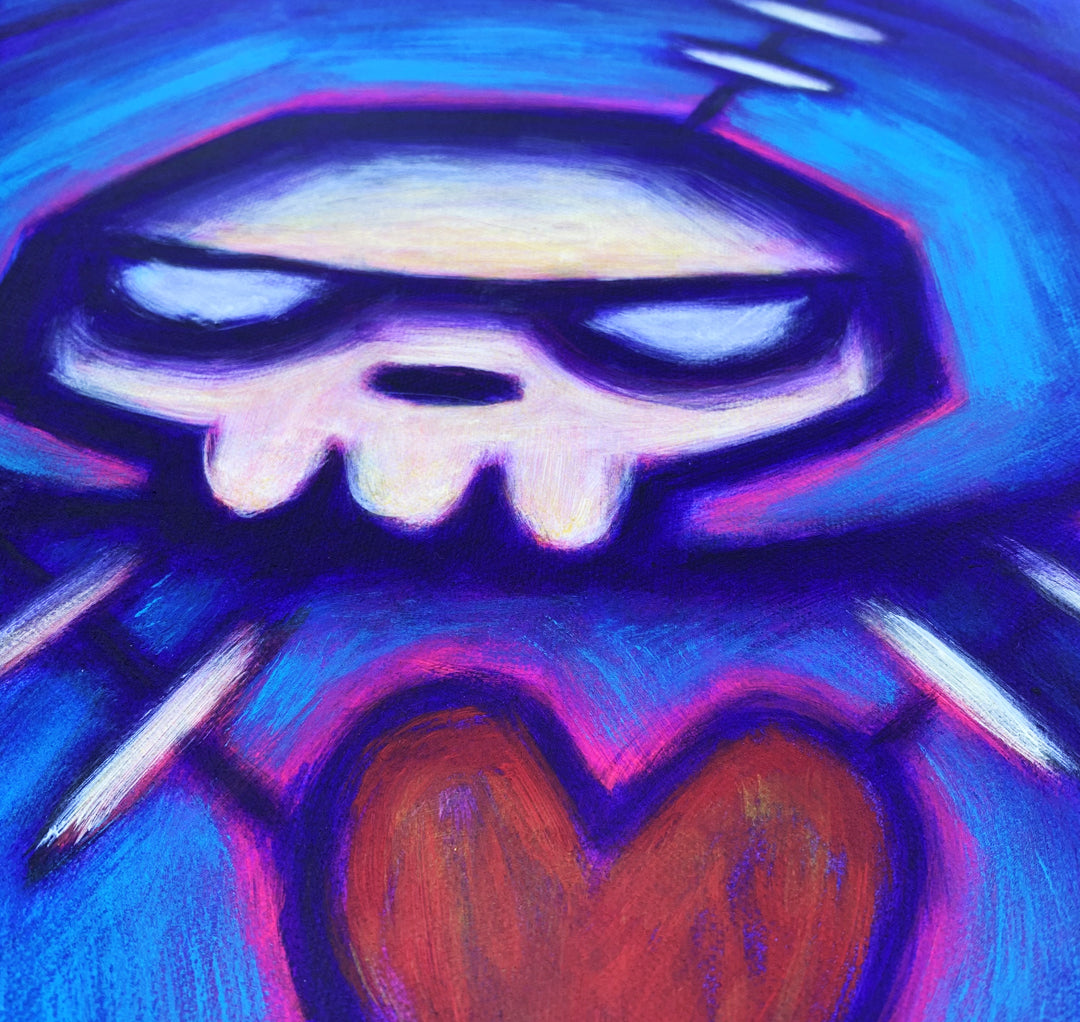 Stuffed with Vengeance 30x40cm Painted Canvas – gothic art by Akumu Ink, alt fashion art from Akumu Ink Clothing