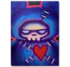 Stuffed with Vengeance 30x40cm Painted Canvas – gothic art by Akumu Ink, alt fashion art from Akumu Ink Clothing