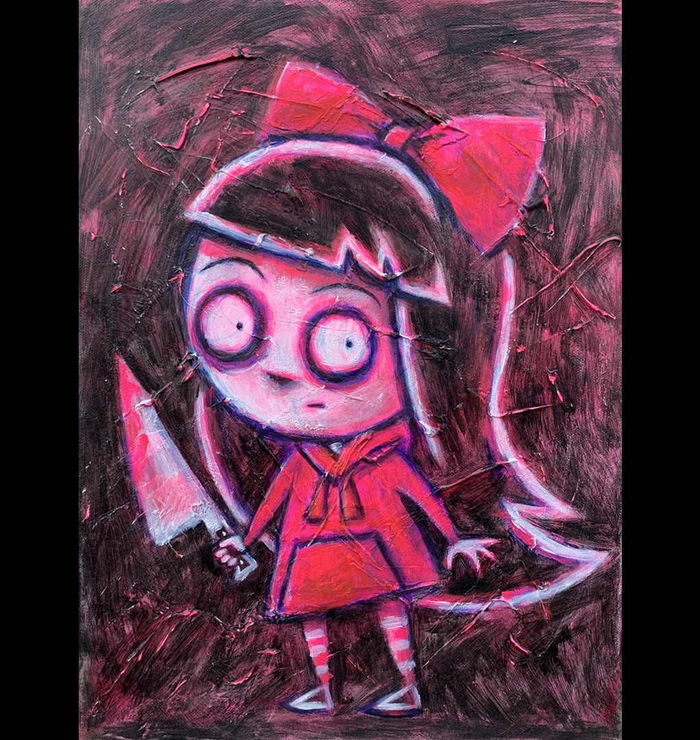 Alice Pink 30x40cm Painted Canvas