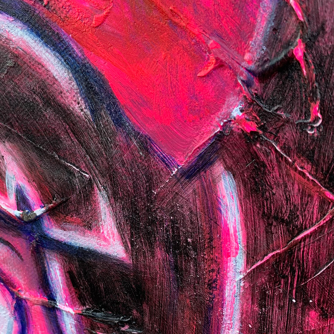 Alice Pink 30x40cm Painted Canvas