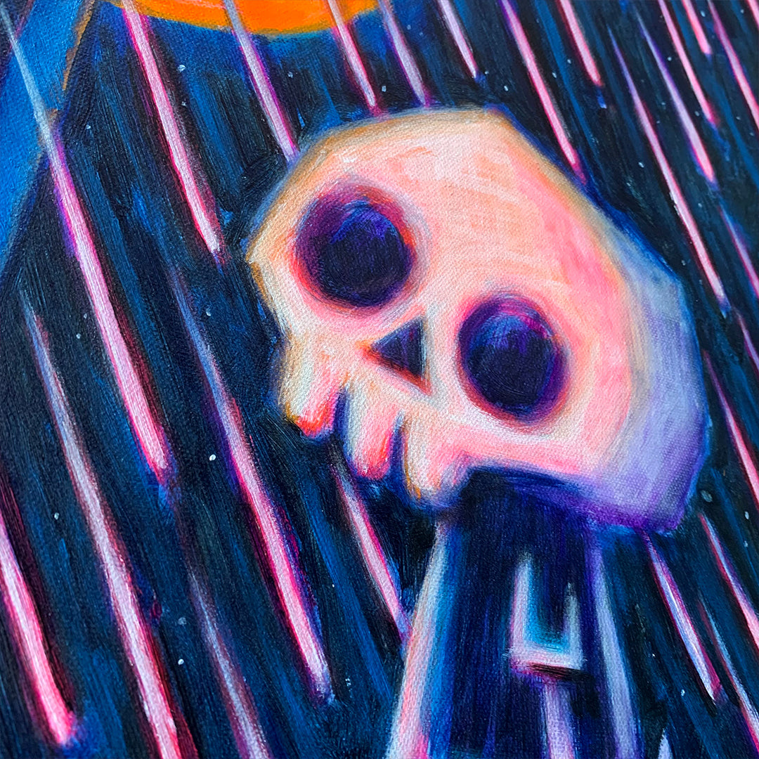 Night Light 40x50cm Painted Canvas