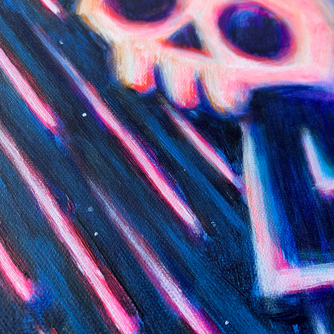 Night Light 40x50cm Painted Canvas