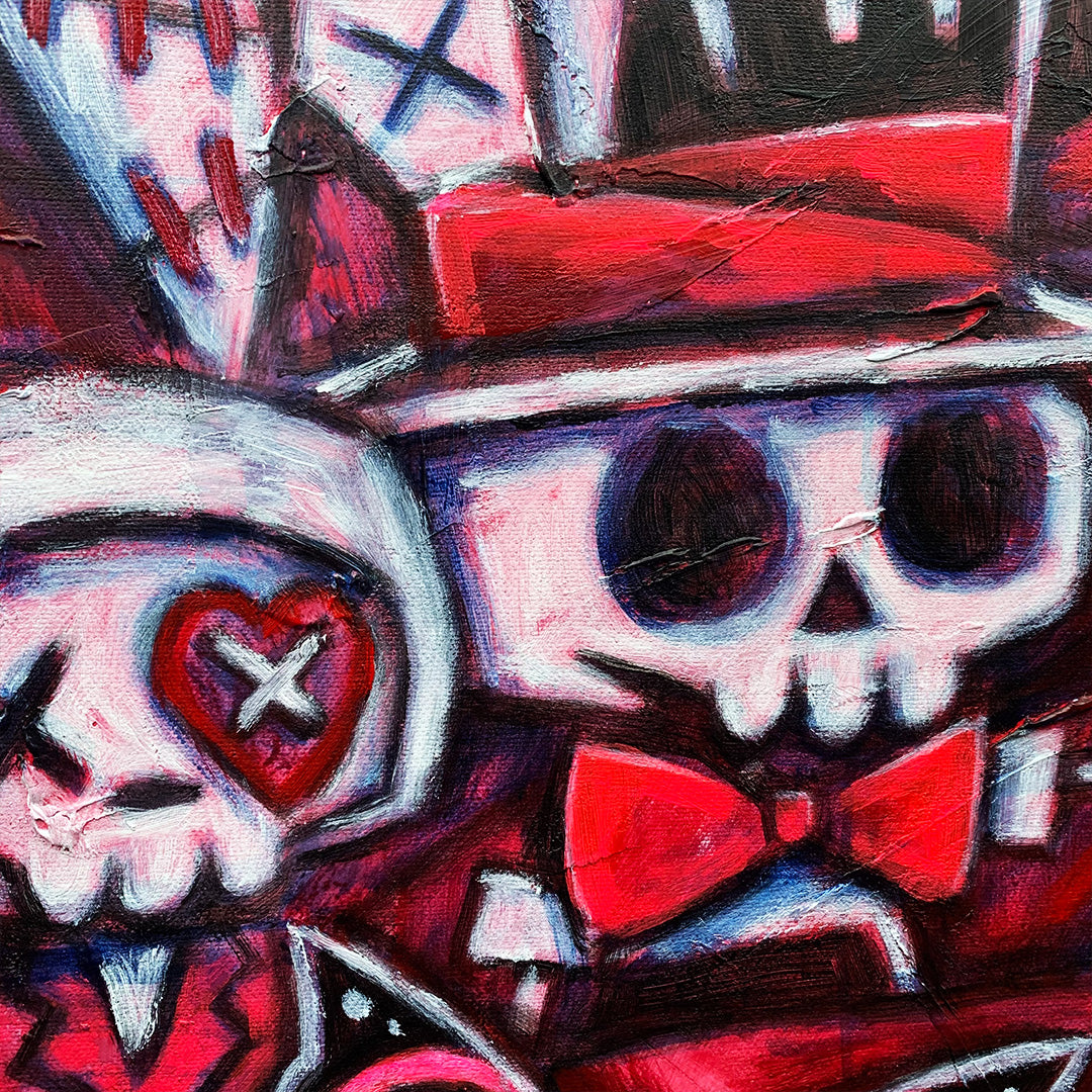 Tea Party 60x70cm Painted Canvas