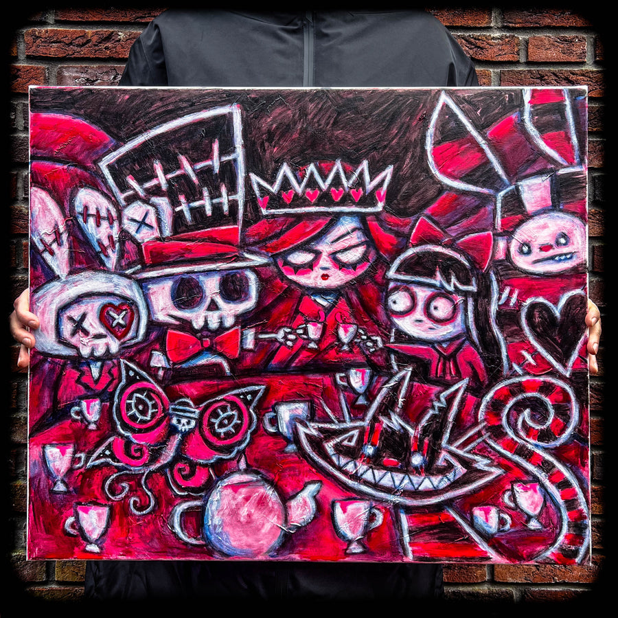 Tea Party 60x70cm Painted Canvas