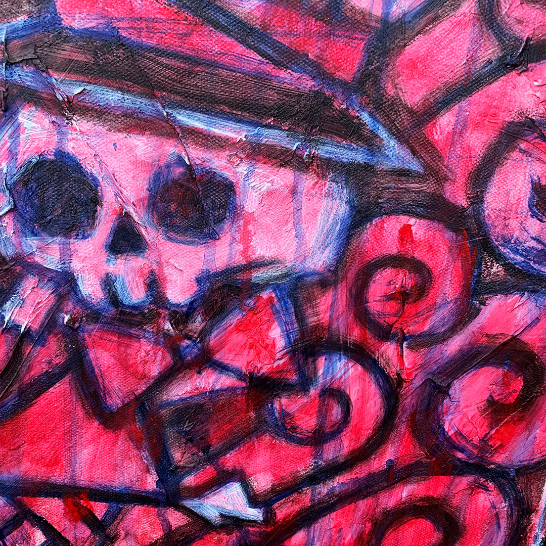 The Queen and the Mad Hatter 50x60cm Painted Canvas