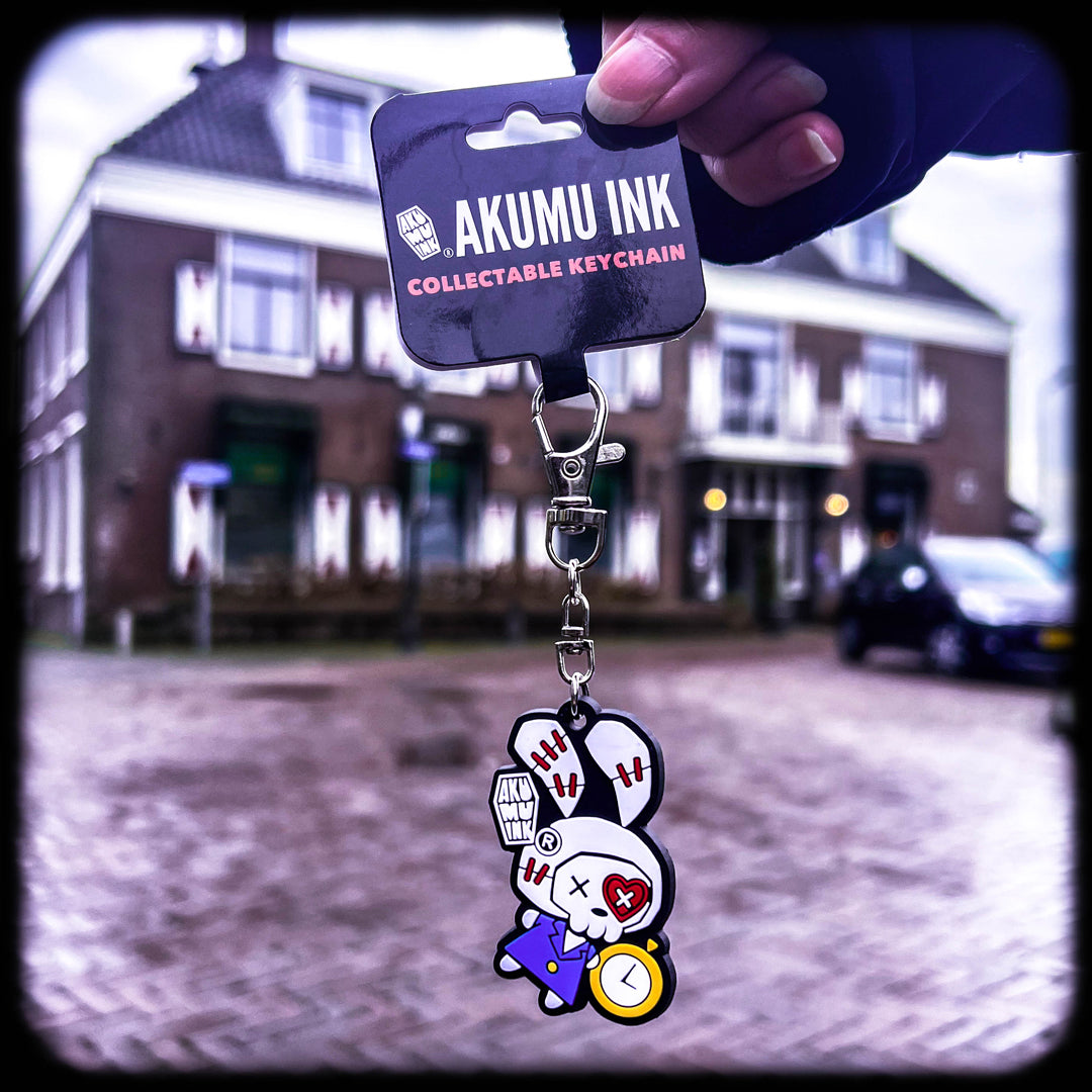 White Rabbit Keychain