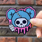 Looking For Trouble Patch – gothic Accessories by Akumu Ink, alt fashion art from Akumu Ink Clothing