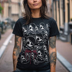 Akumu Ink Women Shirts, goth Women Shirts, skull Women Shirts, 