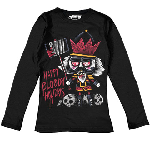 Bloody Nutcracker Women Long Sleeve Tshirt
