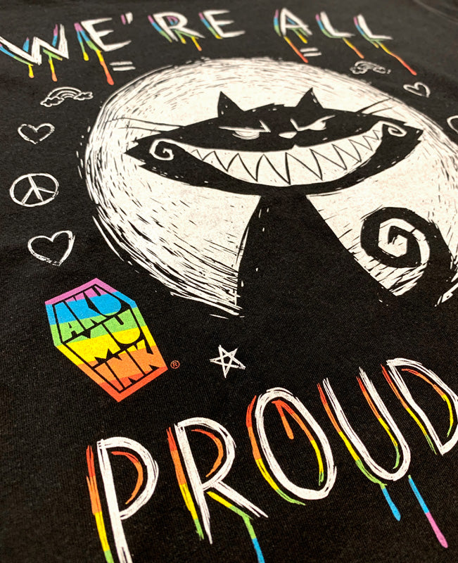 Exclusive We're All Proud Here Men Tshirt, Men Shirts, Akumu ink, goth, emo