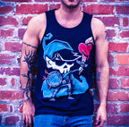 Akumu Ink goth Men Shirts, skull Men Shirts, 