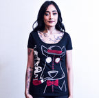 Akumu Ink goth Women Shirts, skull Women Shirts, 