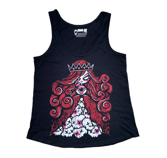 Queen of Bleeding Hearts Women Tanktop, Women Shirts, Akumu ink, goth, emo