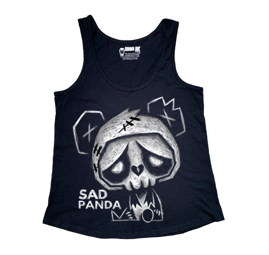 Sad Panda Women Tanktop, Women Shirts, Akumu ink, goth, emo