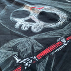 40"x40" Infernal River Sheer Silky Scarf, Accessories, Akumu ink, goth, emo