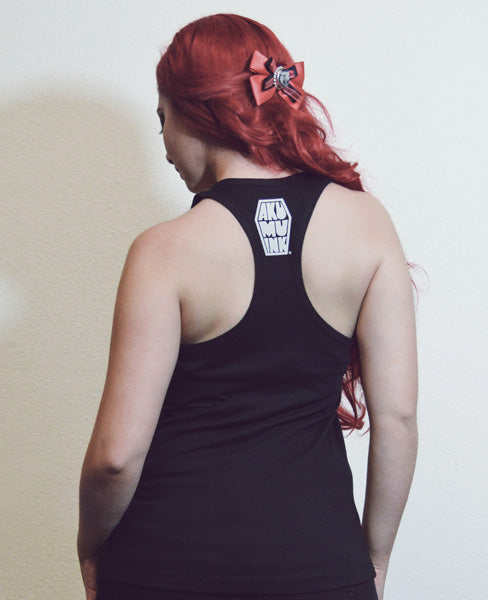 Akumu Ink Sinister Smile 2 Women Tanktop, Women Shirts, Akumu ink, goth, emo